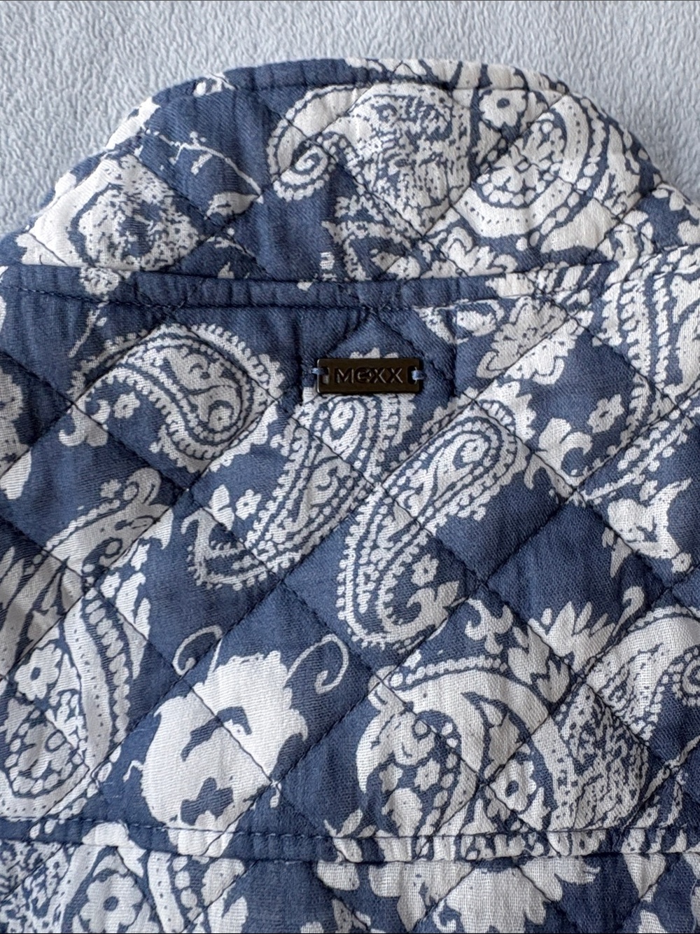 Mexx Blue & White Quilted Paisley Jacket - Picture 9 of 10